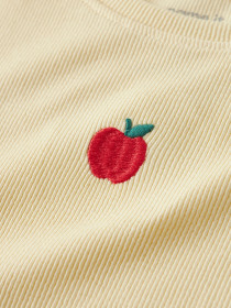 NAME ITT-shirt Vivemma Double Cream Apples Embroidery